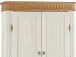 Drehtürenschrank >Silvana< in Weiß matt Lack - 100x147x40 (BxHxT)