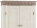 Drehtürenschrank >Silvana< in Weiß matt Lack - 100x147x40 (BxHxT)