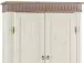 Drehtürenschrank >Silvana< in Weiß matt Lack - 100x147x40 (BxHxT)