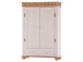 Drehtürenschrank >Silvana< in Weiß matt Lack - 100x147x40 (BxHxT)