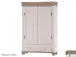 Drehtürenschrank >Silvana< in Weiß matt Lack - 100x147x40 (BxHxT)