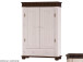 Drehtürenschrank >Silvana< in Weiß matt Lack - 100x147x40 (BxHxT)
