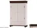 Drehtürenschrank >Silvana< in Weiß matt Lack - 100x147x40 (BxHxT)
