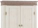 Drehtürenschrank >Silvana< in Weiß/Lava - 100x147x40 (BxHxT)