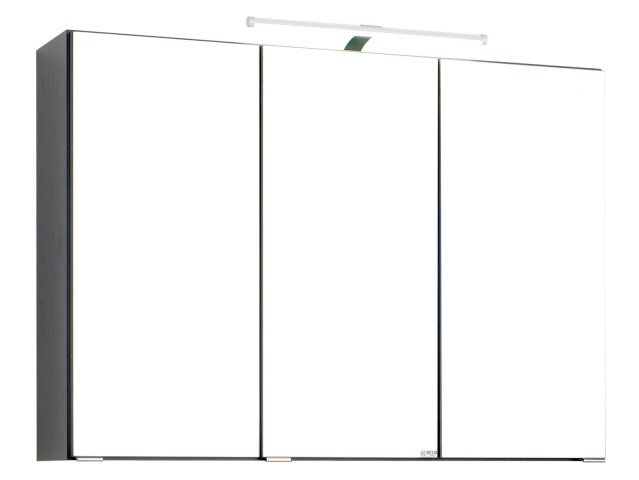 Spiegelschrank >Bologna II< in Weiß aus Metall - 90x66x20cm (BxHxT)