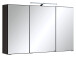 Spiegelschrank >Bologna II< in Weiß aus Metall - 100x66x20cm (BxHxT)