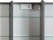 Spiegelschrank >Bologna II< in Weiß aus Metall - 100x66x20cm (BxHxT)