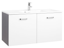 Waschtisch-Set >Bologna IV< in Weiß/Hochglanz - 60/70/80/90/100x54x48 (BxHxT)