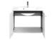 Waschtisch-Set >Bologna IV< in Weiß/Hochglanz aus Metall - 70cm (B)