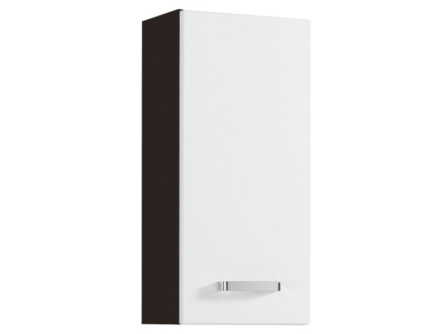 Hängeschrank >Bologna< in Weiß/Hochglanz aus MDF - 30x64x20cm (BxHxT)