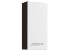 Badezimmer-Set >Bologna< (5 teilig) in graphitgrau Weiß/Hochglanz