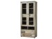 Vitrine >Britta< in Driftwood Nachbildung aus Glas - 83x188x39cm (BxHxT)
