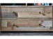 Vitrine >Britta< in Driftwood Nachbildung aus Glas - 83x188x39cm (BxHxT)