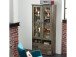 Vitrine >Britta< in Driftwood Nachbildung aus Glas - 83x188x39cm (BxHxT)