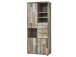 Hochschrank >Britta< in Driftwood Nachbildung aus Kunststoff - 83x188x39 (BxHxT)