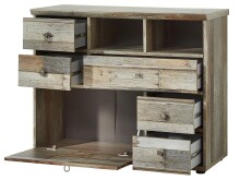 Kommode >Britta< in Driftwood Nachbildung aus Kunststoff - 99x80x39cm (BxHxT)