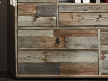 Kommode >Britta< in Driftwood Nachbildung aus Kunststoff - 99x80x39cm (BxHxT)