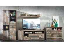 Kommode >Britta< in Driftwood Nachbildung aus Kunststoff - 99x80x39cm (BxHxT)