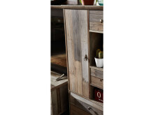 Highboard >Britta< in Driftwood Nachbildung aus Kunststoff - 99x133x39cm (BxHxT)