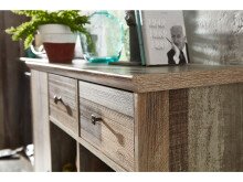 Highboard >Britta< in Driftwood Nachbildung aus Kunststoff - 99x133x39cm (BxHxT)