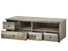 TV-Board >Britta< in Driftwood Nachbildung aus Kunststoff - 130x43x52cm (BxHxT)