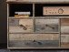 TV-Board >Britta< in Driftwood Nachbildung aus Kunststoff - 130x61x52cm (BxHxT)