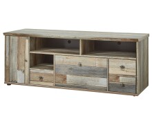 TV-Board >Britta< in Driftwood Nachbildung aus Kunststoff - 162x61x52cm (BxHxT)
