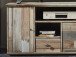 TV-Board >Britta< in Driftwood Nachbildung aus Kunststoff - 162x61x52cm (BxHxT)