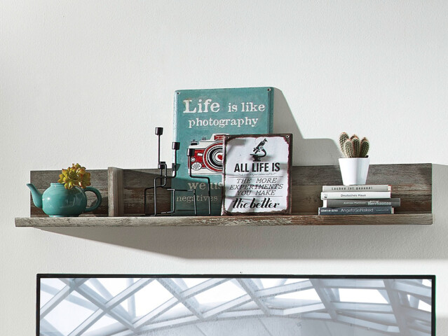 Wandboard >Britta< in Driftwood Nachbildung - 130x20x22cm (BxHxT)