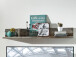 Wohnwand >Britta< in Driftwood Nachbildung aus Kunststoff - 374x188x52cm (BxHxT)