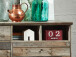 Wohnwand >Britta< in Driftwood Nachbildung aus Kunststoff - 374x188x52cm (BxHxT)