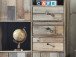 Wohnwand >Britta< in Driftwood Nachbildung aus Kunststoff - 374x188x52cm (BxHxT)