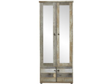 Garderobenschrank >Britta< in Driftwood Nachbildung - 78x188x40 (BxHxT)