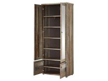 Garderobenschrank >Britta< in Driftwood Nachbildung - 78x188x40 (BxHxT)