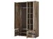 Garderobenschrank >Britta< in Driftwood Nachbildung - 109x188x40 (BxHxT)