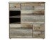 Schuhschrank >Britta< in Driftwood Nachbildung aus Kunststoff - 99x98x40 (BxHxT)