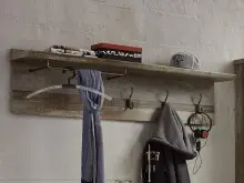 Garderobenpaneel >Britta< in Driftwood Nachbildung...