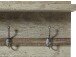 Garderobenpaneel >Britta< in Driftwood Nachbildung - 130x38x28cm (BxHxT)