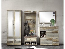 Wandspiegel >Britta< in Driftwood Nachbildung - 97x70x2cm (BxHxT)