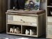 Sitzbank >Britta< in Driftwood Nachbildung aus Kunststoff - 67x47x40cm (BxHxT)
