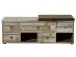 Sitzbank >Britta< in Driftwood Nachbildung aus Kunststoff - 130x47x40cm (BxHxT)