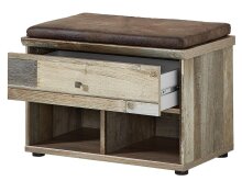 Garderoben-Set >Britta< in Driftwood Nachbildung - 274x188x40 (BxHxT)