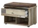 Garderoben-Set >Britta< in Driftwood Nachbildung - 274x188x40 (BxHxT)