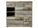 Garderoben-Set >Britta< in Driftwood Nachbildung - 274x188x40 (BxHxT)