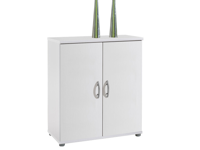 Kommode >Lissy< in Weiß aus Kunststoff - 60x70x30cm (BxHxT)