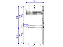 Sideboard >Lissy< in Weiß aus Kunststoff - 118x70x30cm (BxHxT)