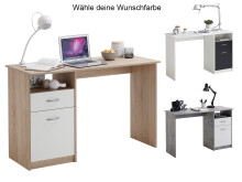 Schreibtisch >Jaden I< - 123x76,5x50cm (BxHxT)