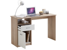 Schreibtisch >Jaden I< in Eiche - 123x76,5x50cm (BxHxT)