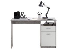 Schreibtisch >Jaden I< in Weiß - 123x76,5x50cm (BxHxT)