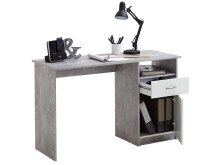 Schreibtisch >Jaden I< in Weiß - 123x76,5x50cm (BxHxT)